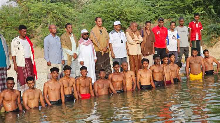 مديرية ساه تحتضن بطولة السباحة الثالثة للمياه المفتوحة بنهر غيل عمر بمشاركة 18 سباحا