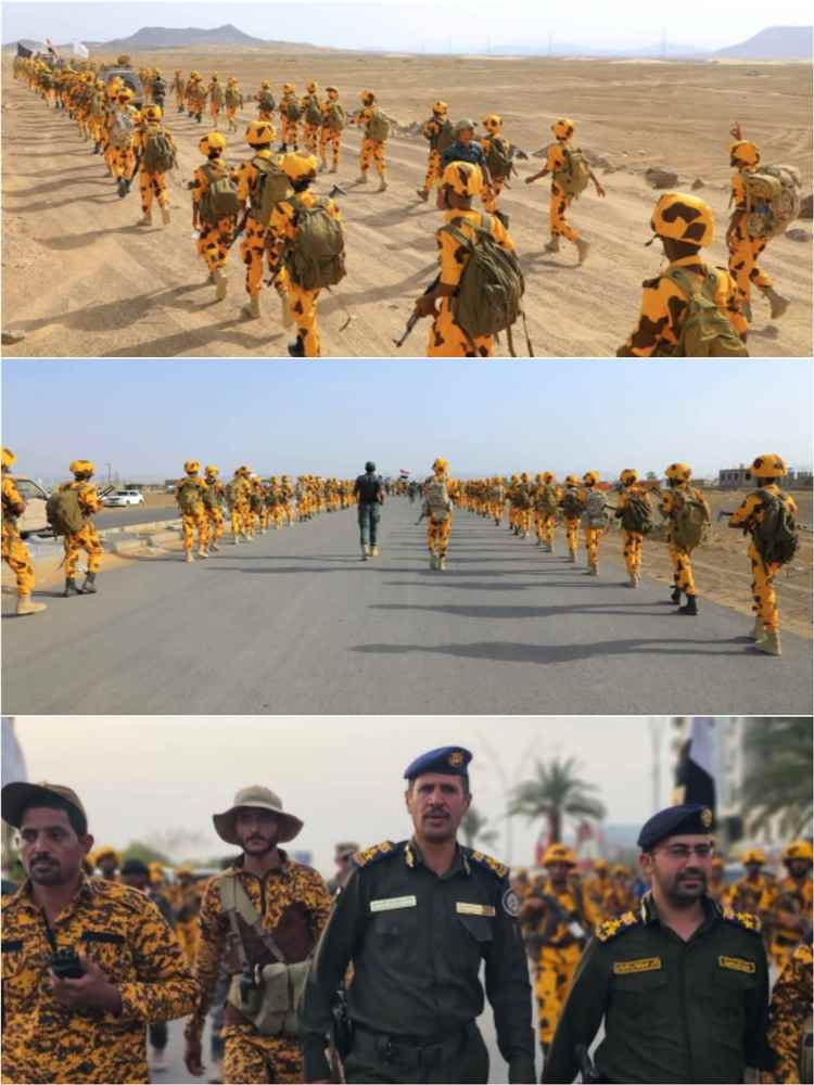 المركز التدريبي العام  للشرطة بمأرب ينفذ مسيرًا عسكريًا لمنتسبي الدورة الثالثه صاعقة