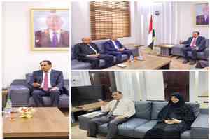 الوكيل الحيدري يناقش تدخلات منظمتي يمن آيد ويمان في القطاع الصحي