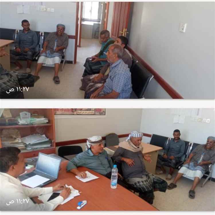 الهيئة الإدارية للمجلس المحلي مديرية حبان تتفقد مستوى الانضباط الوظيفي عقب إجازة عيد الأضحى المبارك