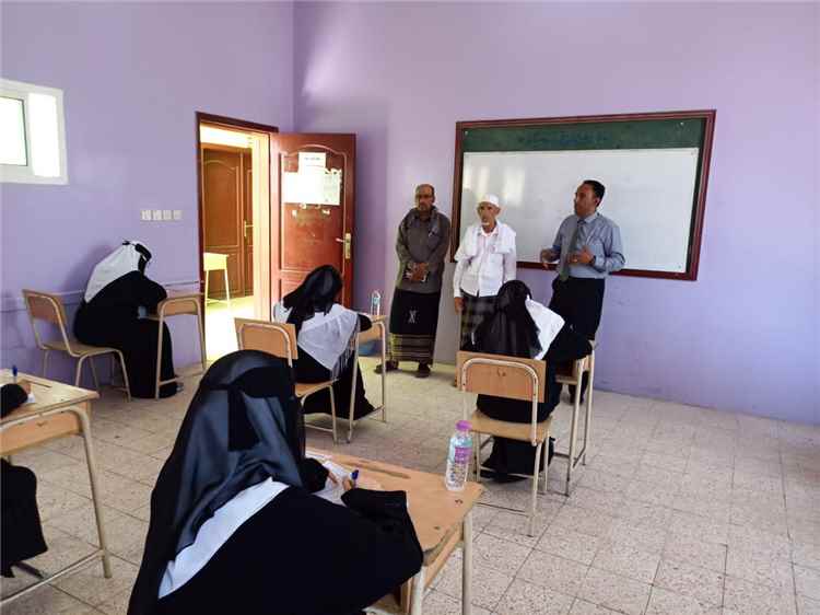 تدشين إختبارات شهادة الثانوية العامة للعام الدراسي  2025 /2026م بمديرية دوعن