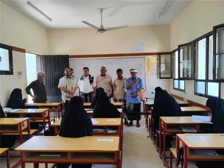 تدشين اختبارات الثانوية العامة بمديرية يافع رُصُد وسط استعدادات تربوية وتنظيمية متكاملة