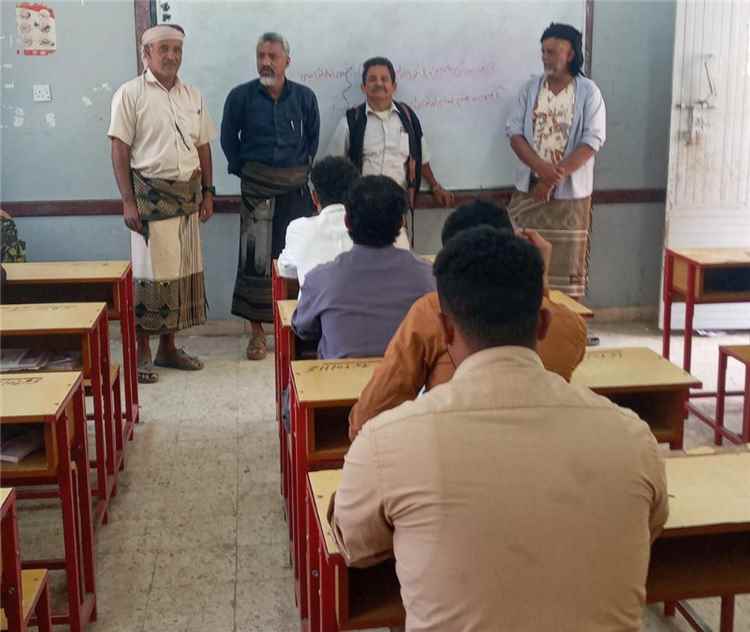 القُـحيم يدشّن اختبارات الثانوية العامة بسبَّاح يافع للعام الدراسي 2025-2026م