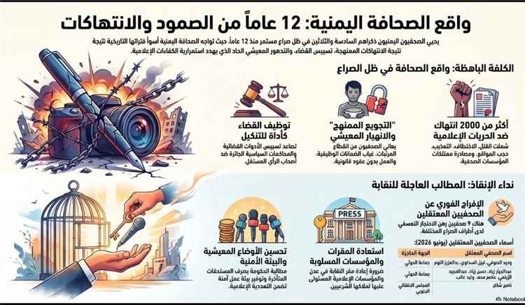 نقابة الصحفيين تحيي الصحفيين والصحفيات وتدعو إلى إنهاء الانتهاكات وتحسين أوضاعهم المعيشية والمهنية