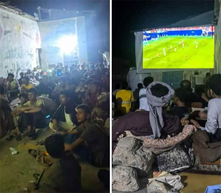 مكيراس ترد الروح: شاشة تلفزيونية  تحول ساحة المدينة إلى مدرج لكأس العالم