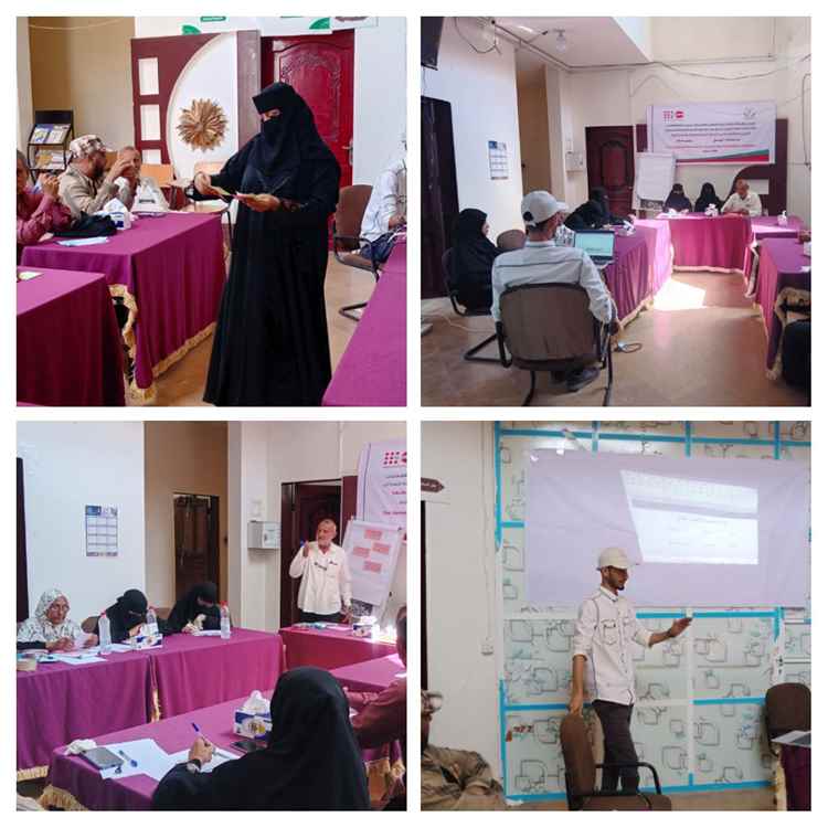 تدشين دورة تدريبية لأعضاء اللجان المجتمعية حول المفاهيم التوجيهية والرسائل الخمس للتوعية بأبين