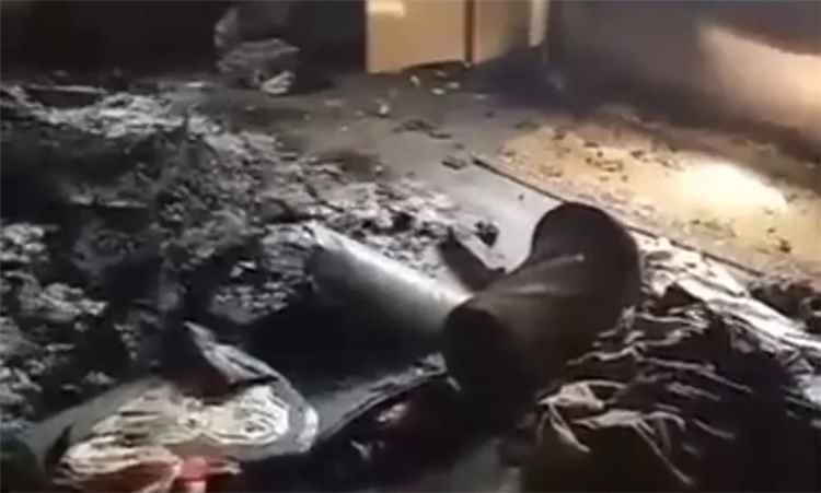 الحو_ثيون يحرقون منزل مواطن في البيضاء بعد اقتحامه والاعتداء على أفراد أسرته