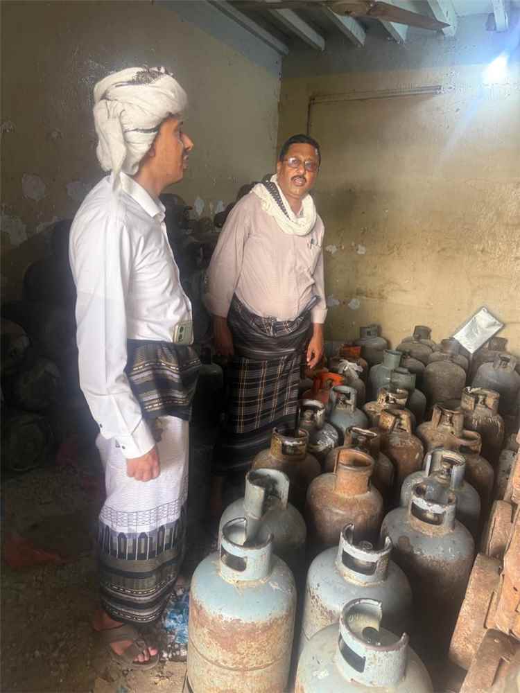 تنفيذ حملة رقابية مشتركة على مادة الغاز المنزلي في مديرية رضوم بشبوة