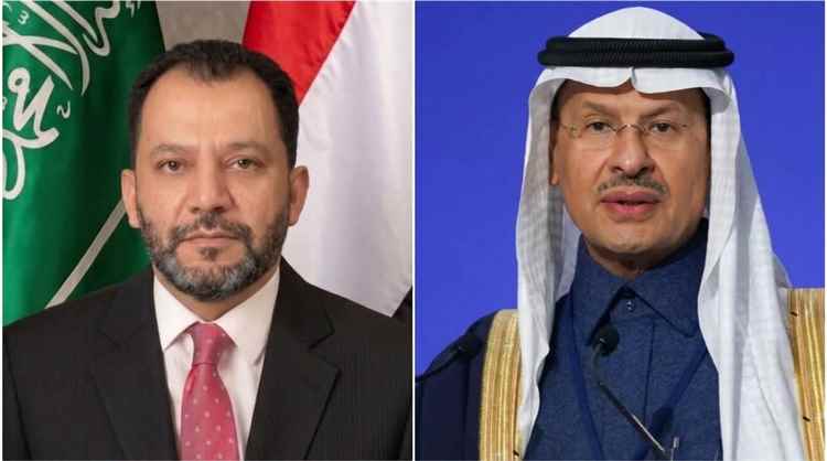 وزير الكهرباء والطاقة يعزي وزير الطاقة السعودي في ضحايا حادث سقوط مروحية "أرامكو"