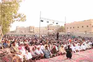 مهرجان الوصال الخامس يحتفي بزفاف 56 عريساً وعروساً