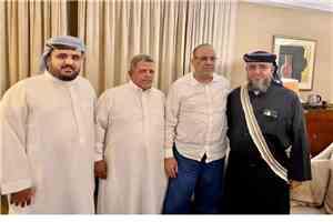 الميسري يستقبل الشيخ نايف الحروبي في الرياض لبحث تعزيز اللحمة الوطنية ودعم الحوار الجنوبي.