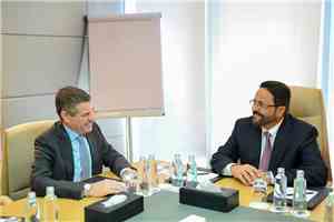 عضو مجلس القيادة العرادة يلتقي السفير الأمريكي بمناسبة انتهاء فترة عمله
