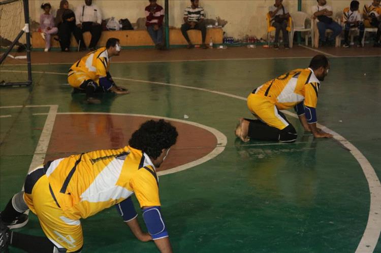 نادي نجوم عدن الرياضي للمكفوفين يقيم فعالية رياضية في نادي شمسان