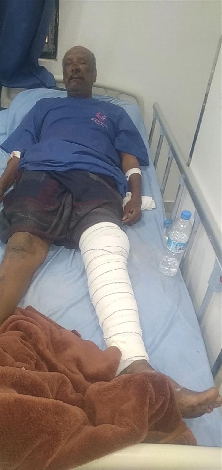 مناشدة إنسانية عاجلة لمساعدة المصاب عثمان باعجير