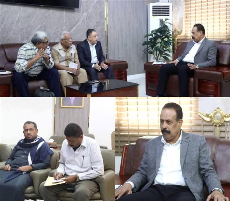 لقاء وزير الأشغال بقيادات خنفر وأبين يناقش إصلاح طرق جعار ويؤكد تدشين مشروع جعار باتيس بعد العيد