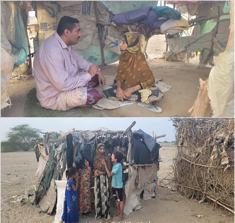 أضطرتهم الظروف للعيش في عشش.. "قمر" تحلم ببيت يأويها وأولادها ويحميها من عوامل التعرية ..!!