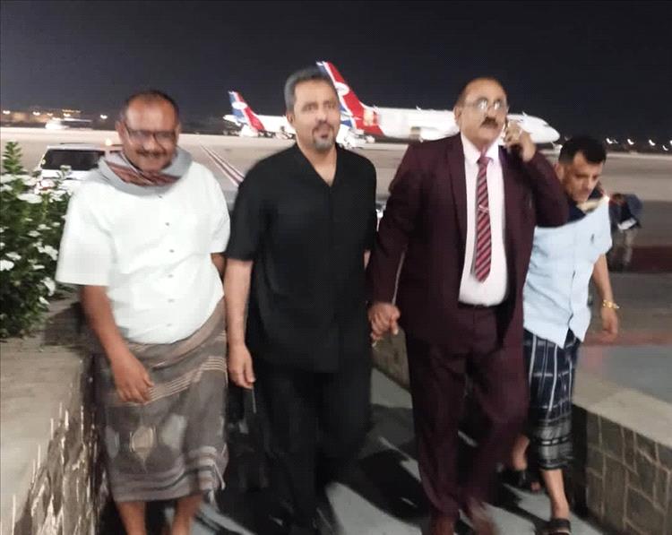 محافظ لحج مراد الحالمي يصل إلى العاصمة المؤقتة عدن في أول عودة له عقب تعيينه