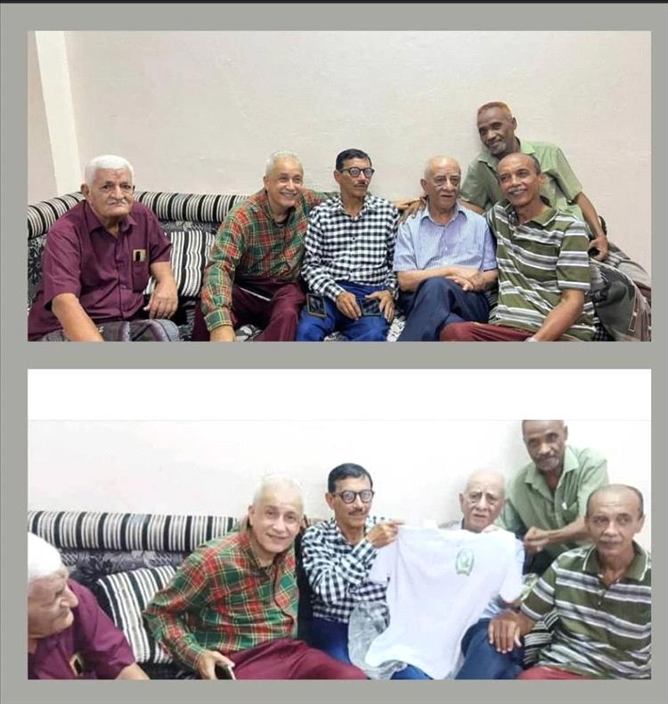 بتوجيهات من وزير الداخلية رئيس اتحاد الشرطة الرياضي يزور الكابتن غازي عوض