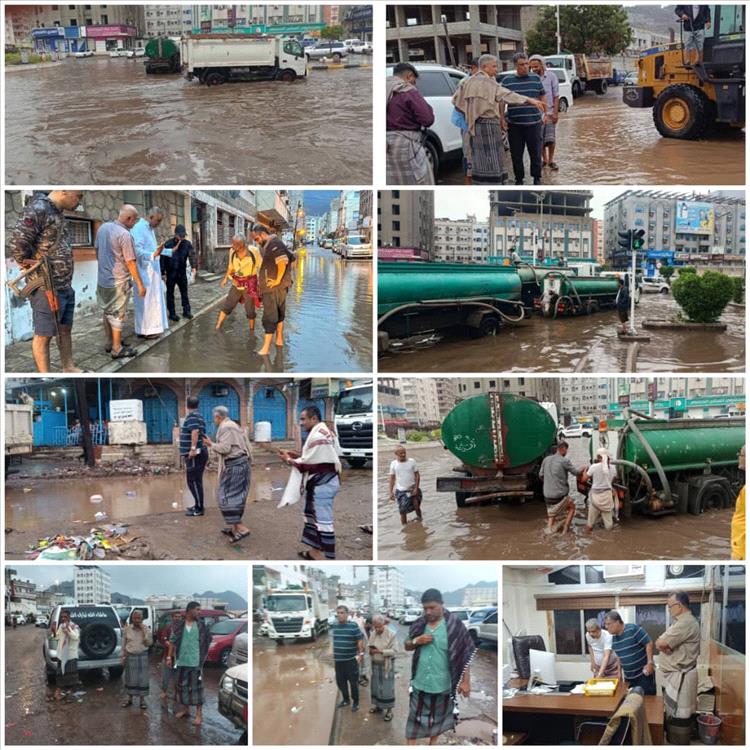 الشاذلي وراشد يتابعان أعمال رفع المخلفات وفتح الطرقات وشفط مياه الأمطار