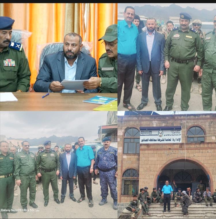 في الضالع مع حضرة الوكيل عاطف والمحافظ القبة والعميد الثوير