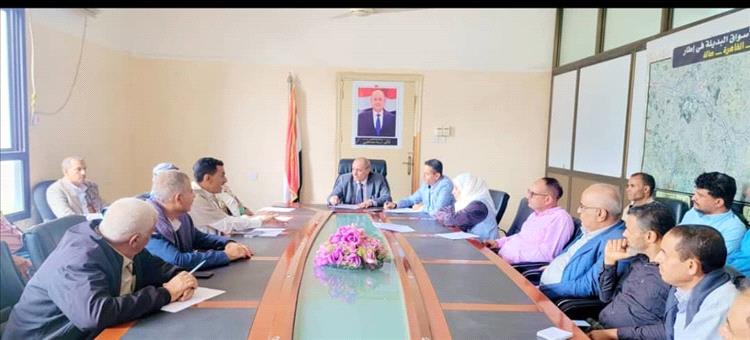 وكيل اول محافظة تعز يوجه برفع الجاهزية وتشكيل غرفة عمليات تزامناً مع موسم الأمطار