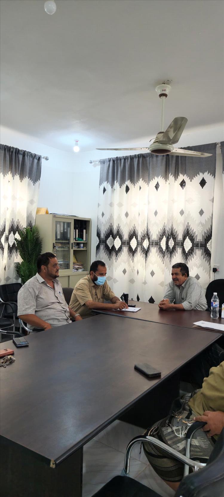 مدير عام مديرية لودر يزور مرافق العمل بعد إجازة العيد ويتفقد سير الخدمات