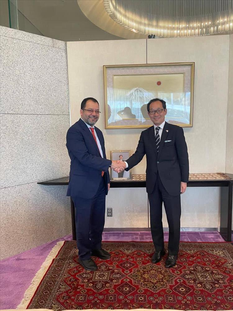 وزير الكهرباء يبحث مع سفير اليابان دعم مشاريع الطاقة المتجددة في اليمن