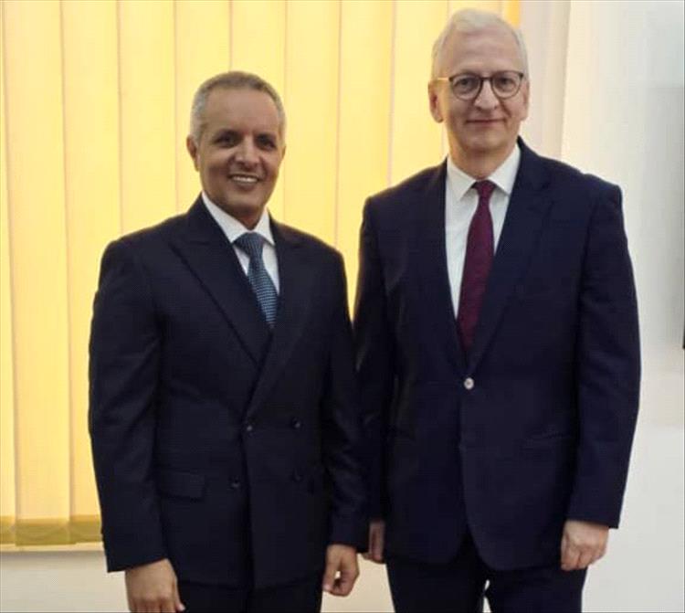 وزير الشؤون الاجتماعية يبحث مع السفير الألماني تعزيز التعاون الإنساني والتنموي