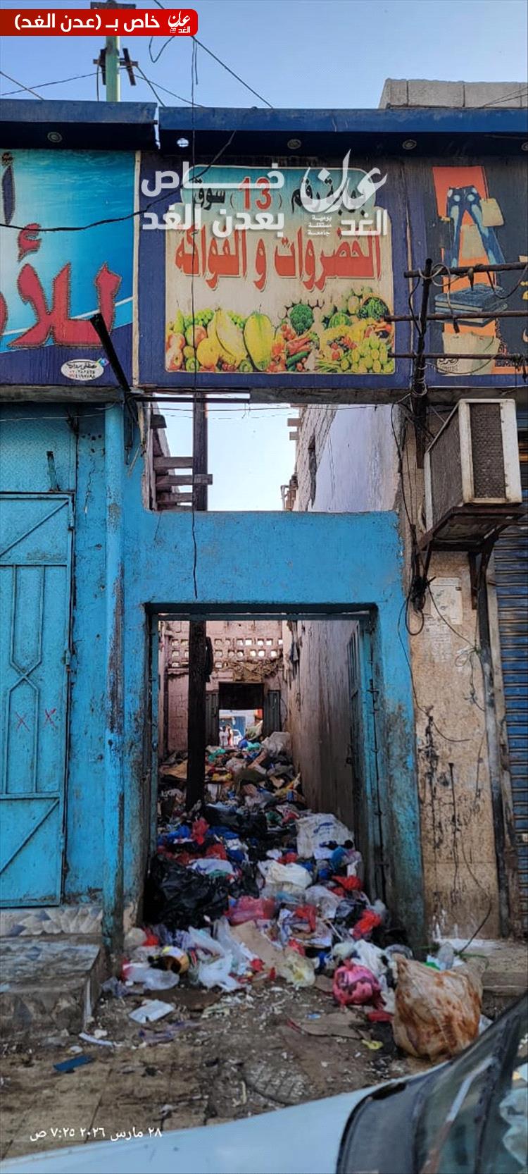 سوق السمك بالشيخ عثمان يغرق في القمامة.. مشهد مقلق يهدد الصحة العامة