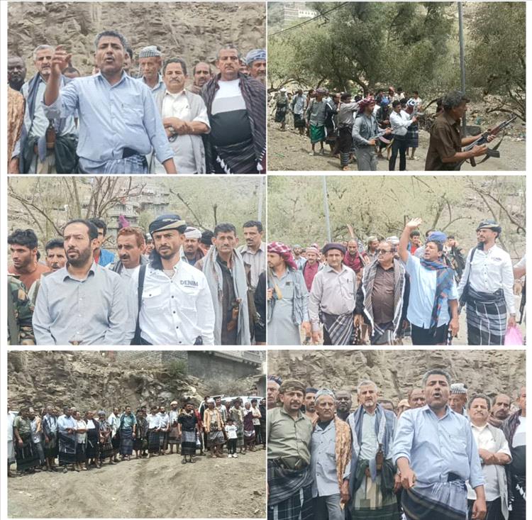 تحكيم قبلي ينهي خلاف بين قبيلتي  آل دبب الفرجي وآل الصبيحي الناخبي بسباح يافع