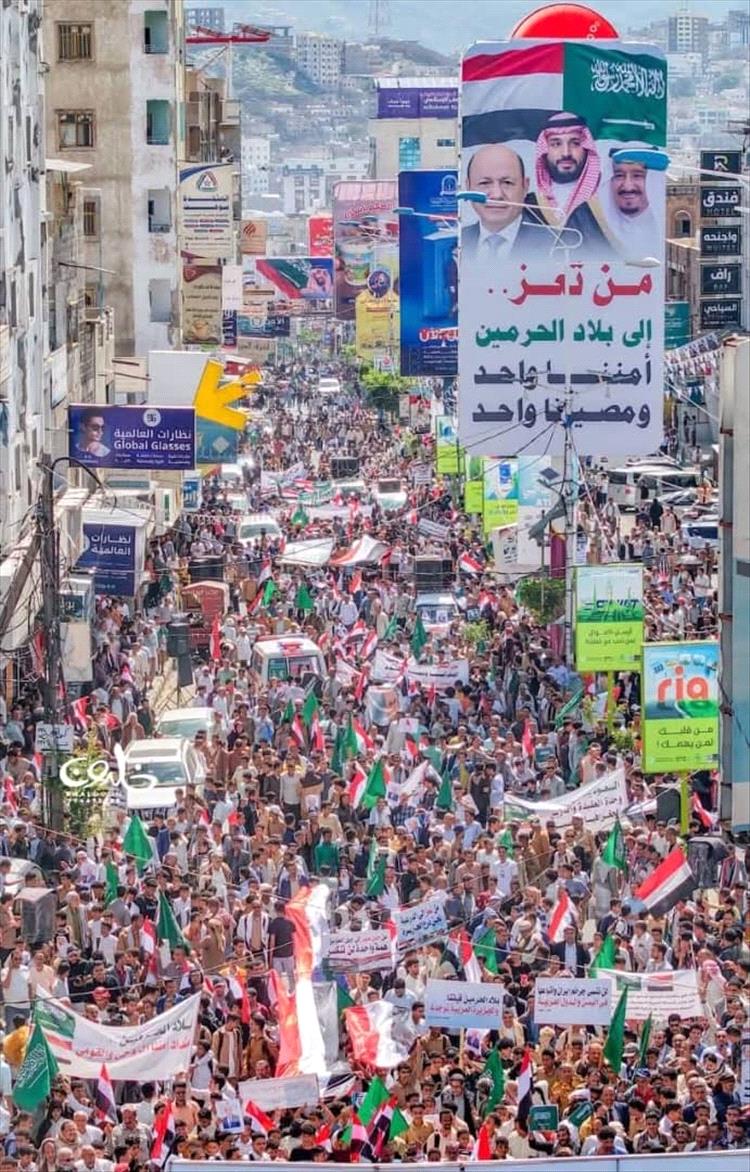 بليغ التميمي: مليونية تعز “طوفان وفاء” يؤكد وحدة المصير مع السعودية ودول الخليج