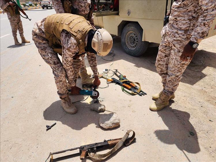 حملة أمنية متواصلة لضبط السلاح في سيئون ومدن وادي حضرموت