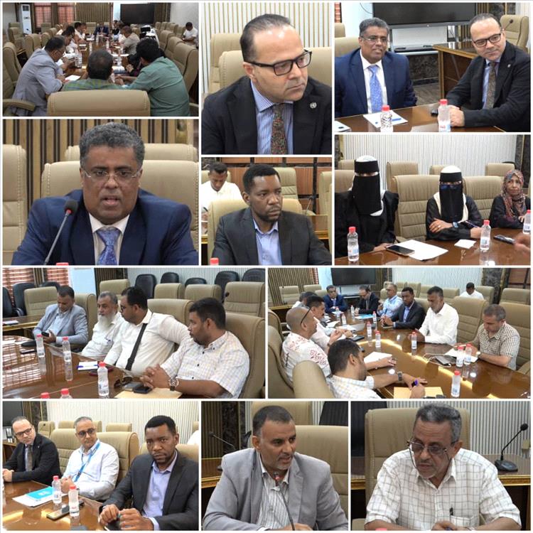 الشاذلي يناقش تسريع مشاريع الصرف الصحي الاستراتيجية في عدن بالشراكة مع المفوضية