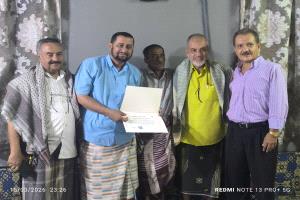 مدير فرع الجهاز المركزي للرقابة والمحاسبة يُكرّم الموظفين المتقاعدين بمناسبة شهر رمضان