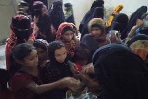 مؤسسة صدى للإغاثة والتنمية تنظم أمسية رمضانية في منطقة الحجر بخنفر