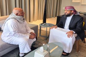 المحرّمي يلتقي الفريق الركن فيصل رجب ويشيد بتاريخه النضالي في خدمة الوطن