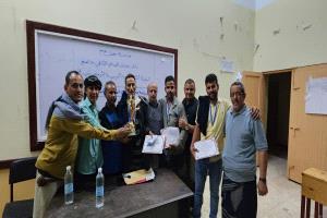 اختتام البطولة الشطرنجية الرمضانية الفردية بردفان وتتويج رياض عوض بطلاً للبطولة