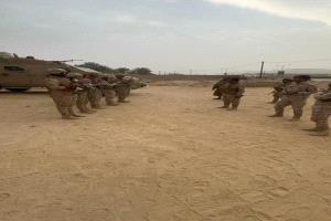 رئيس عمليات اللواء الثاني درع الوطن يتفقد الجاهزية القتالية بمواقع وادي حضرموت