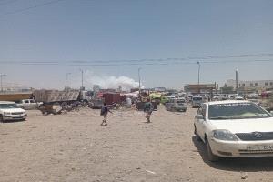 ​انفجارات ناتجة عن مفرقعات تثير الرعب في سوق الفيوش بلحج