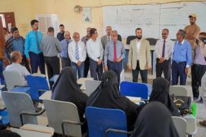 محافظ أبين يزور جامعة أبين ويشيد بما تحقق من إنجاز،  ويؤكد دعم  مسيرة التعليم