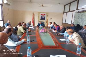 تعز "جنة الطوارئ تبحث كوارث السيول