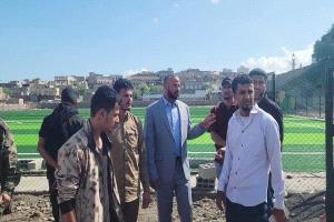 محافظ الضالع يتفقد سير العمل في ملعب "الصمود" الرياضي ويوجه باستكمال تجهيزاته