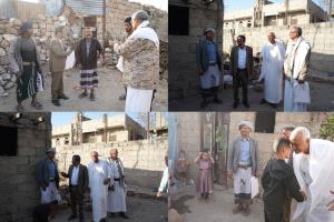 تعز.وفد مجلس المقاومة الشعبية بتعز يزور أُسر شهداء المطار القديم ويشيد بتضحياتهم