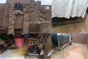 تعرض منزل الإعلامي الرياضي يسلم الحفشاء في شبوة لأضرار كبيرة جراء المنخفض الجوي