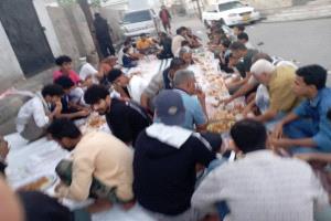 إفطار جماعي لأبناء حي اللواء السادس بخورمكسر