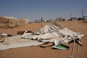 أكثر من ألفي أسرة نازحة تضررت جراء الأمطار والعواصف في مأرب