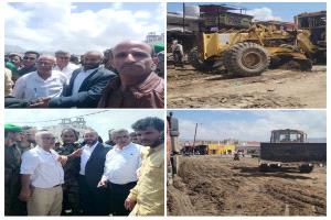 اللواء القُبة يدشن العمل في مشروع "جولة سناح" الاستراتيجي بالضالع