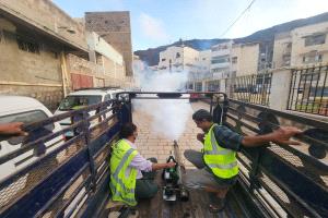 صحة البيئة بصيرة يواصل تنفيذ حملة رش ضبابي واسعة عقب الأمطار