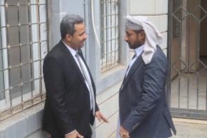 لقاء أخوي يجمع القيادي عبدالرحمن شاهر ومحافظ لحج مراد الحالمي ويؤكد على توحيد الجهود