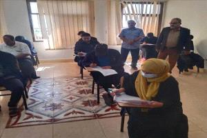 تدشين امتحانات الدور الثاني لطلبة الدراسات العليا في المعهد العالي للقضاء بعدن
